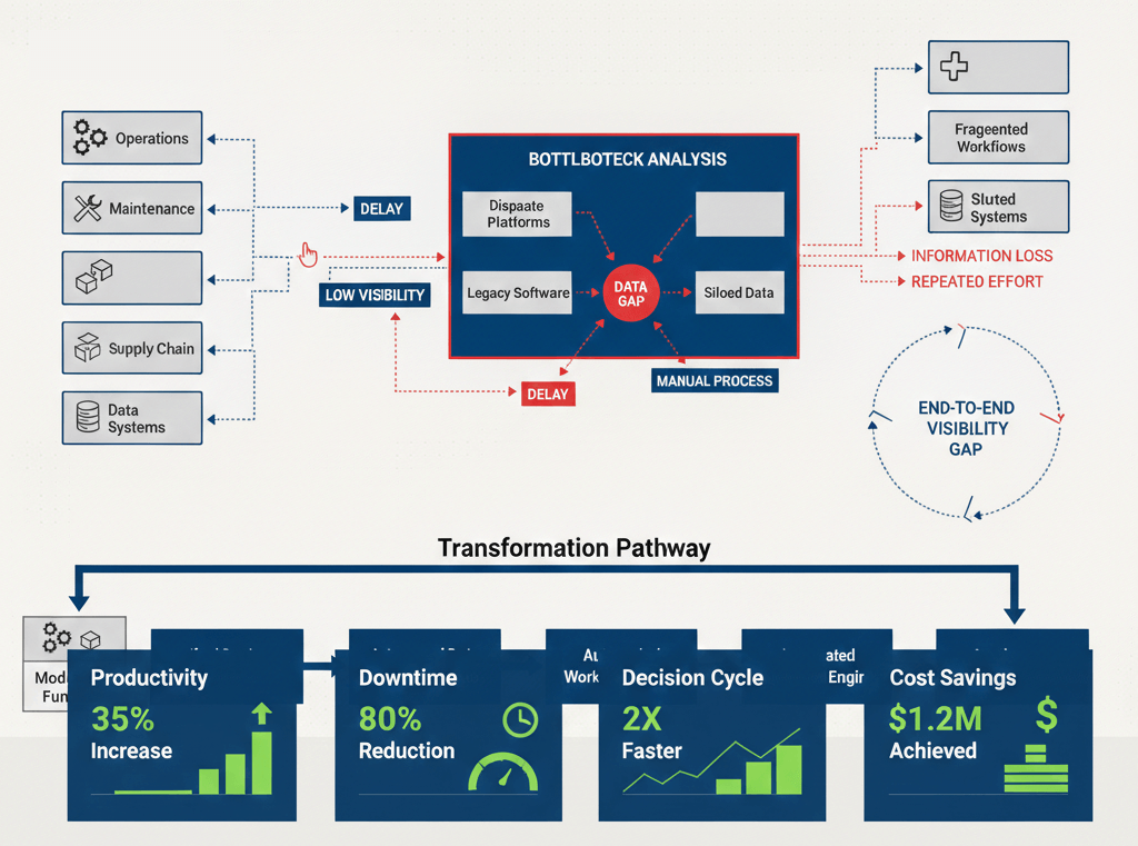 Deliver results stage roadmap diagram